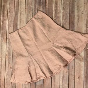 {Old Navy} Blush Pink Pleated Linen Skirt